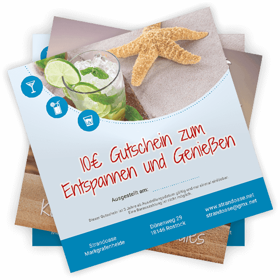 Strandoase-Gutschein: Verschenke schöne Strandmomente